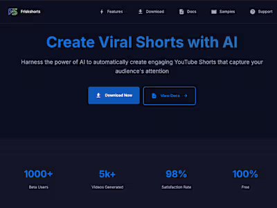 Friskshorts - Create Viral YouTube Shorts with AI