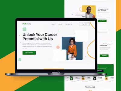 PathNexify Landing Page design