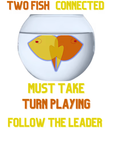 2 fish connected