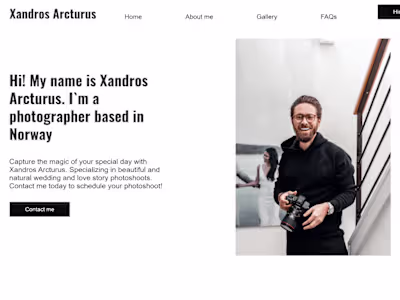 Photographer`s Portfolio