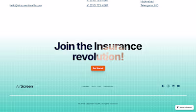Airscreen Health – Framer Design & Development