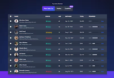 GridCraft UI Component Library Development