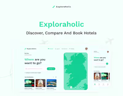Travel Agency - Explraholic Website UI Design