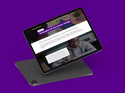 Online course build at Humber College