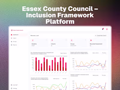 Dashboard Design for Essex County Council
