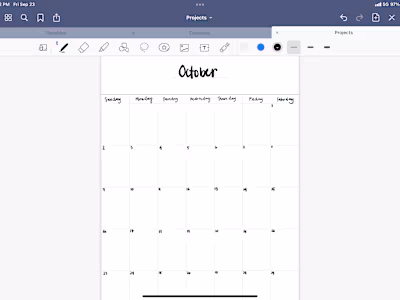 Monthly Schedule 