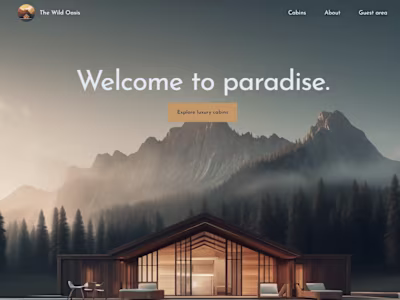 Welcome / The Wild Oasis