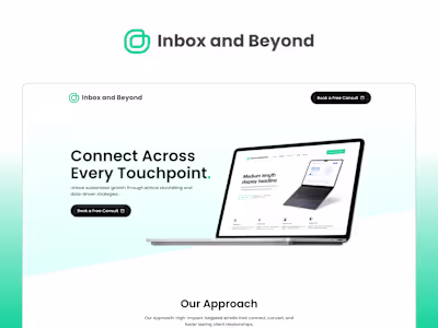 Logo and Single Page Website Design