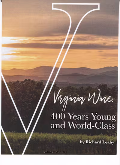 Author, "Virginia Wine"