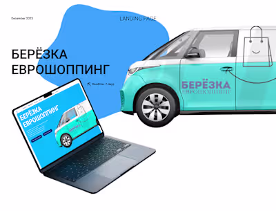 Landing Page | Delivery service on Behance