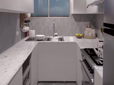 Small Kitchen Design for a Family of three