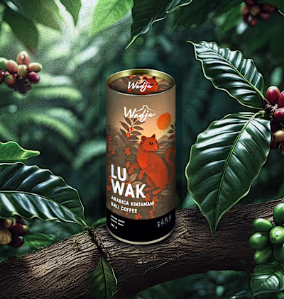 QED x Wedja Luwak Coffee. DM for custom packaging projects