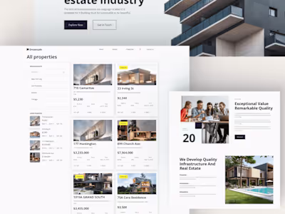 Designing and development of a real estate website 