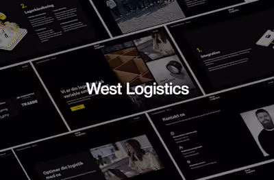 West Logistics 🚚 A bold and modern Webflow website for West...