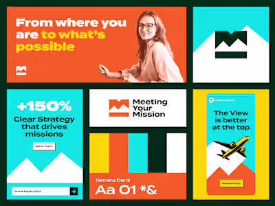 Visual Identity Proposal for a solopreneur "Meeting Your Mis...