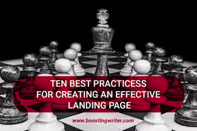 10 BEST PRACTICES FOR CREATING AN EFFECTIVE LANDING PAGE