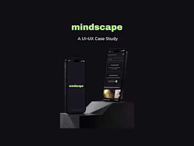Mindscape - Mental Health Mobile App Design