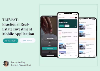 TRUEVEST- UX Case study