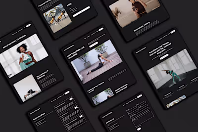 Wellness Program Professional Website Design (Dark Theme)