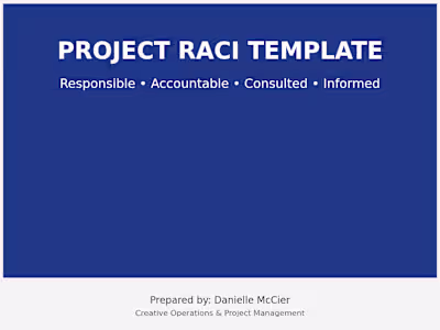 RACI TEMPLATE