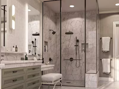 3d Renderings Primary bath