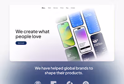 Blur - Framer Website Template