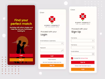 Online Dating Website/App Design