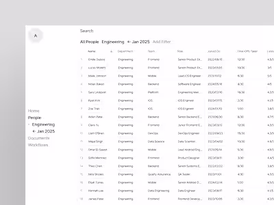 HR SaaS - Concept Design