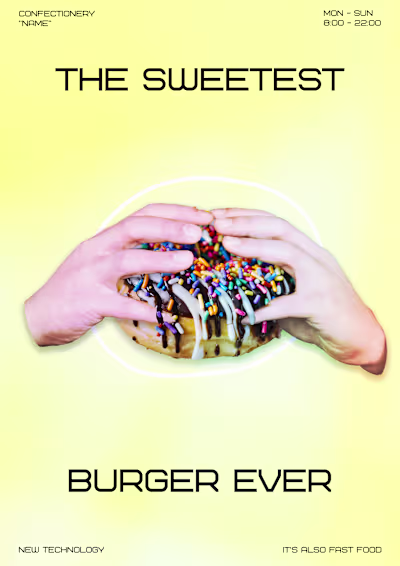 Creative sweets posters