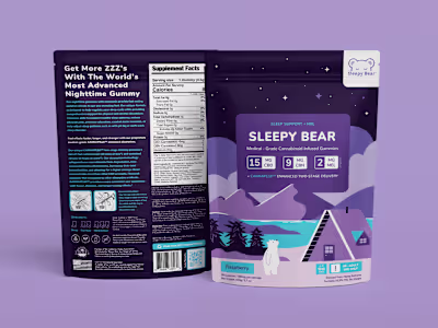Sleepy Bear Packaging Design