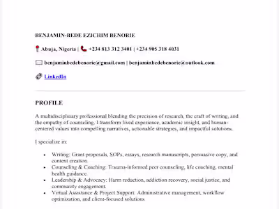 Hello Contra Community! I’m a writer specializing in reflect...