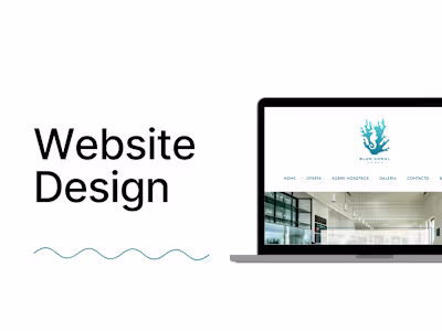 Website Design - coffee and bakery