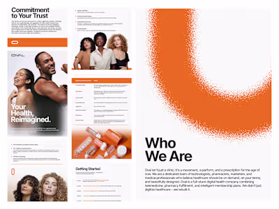 Innovative Oval Brochure Design: Clarity and Impact in Healt...