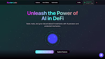 Elysian DAO DeFi App