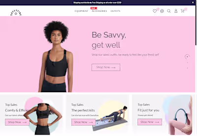 Website creation and branding for a self-care apparel line