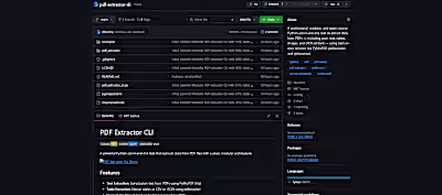 PDF Extractor CLI Development