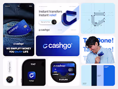 Just finished a fintech branding project for Cashgo.Built ar...