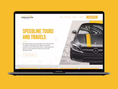 Cab Booking Website UI/UX Design and Web Development Project