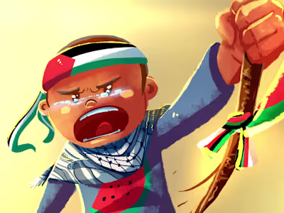 ALL EYES ON RAFAH - Children's Book Illustration