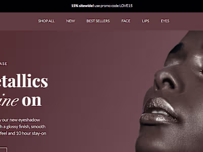 Beauty Ecommerce Site 