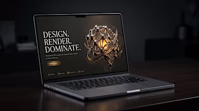 Website HERO Section 3D Design