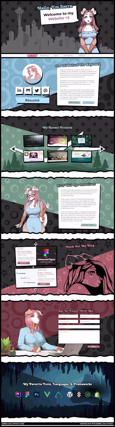 Sierra Layla Vithica - Personal Website 2023