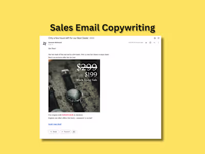 Black Friday Sales Email 