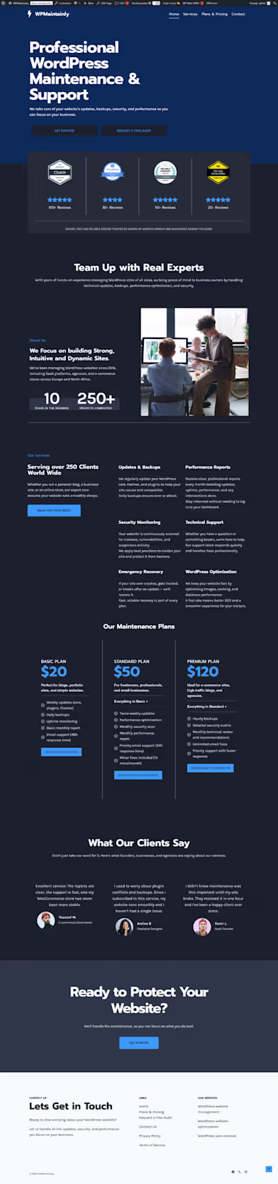 Professional WordPress Maintenance & Support - WPMaintainly
