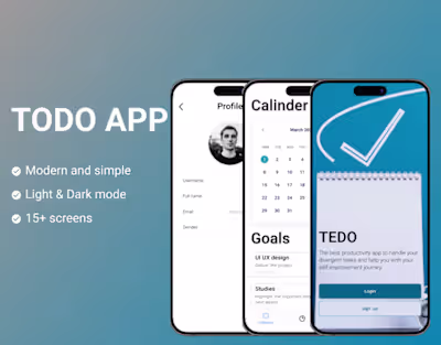 TEDO - the best to do app :: Behance