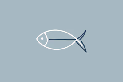 Monoline Fish Logo Design | Minimalist & Elegant Line Art Logo