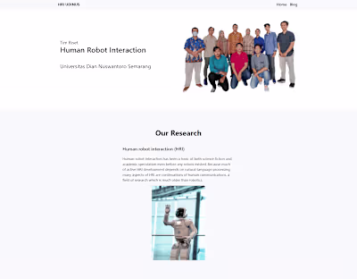 Human Robot Interaction Research Team Profile