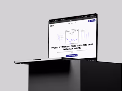 Marketing Agency AdLift - Framer Landing Page Dev 