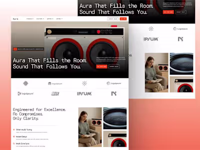 Website Design for a Speaker Brand 🔊