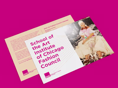 SAIC Fashion Council | Invitation